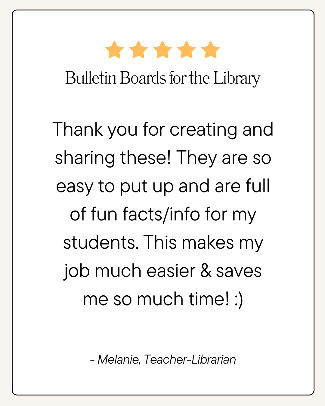 20 bulletin boards testimonial